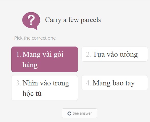 Học từ vựng toeic với Memrise