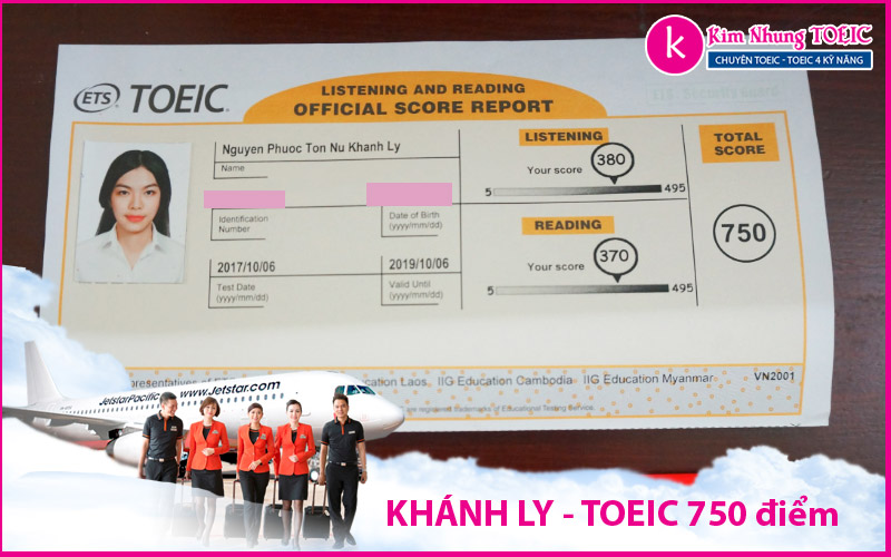 bằng toeic tiếp viên hàng không 