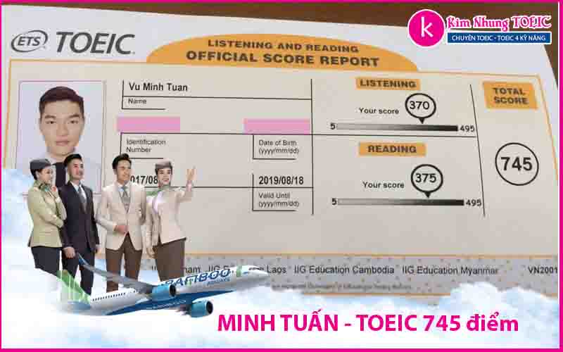 minh tuấn toeic 745 bamboo airways