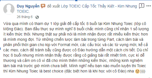 địa chỉ luyện thi toiec cấp tốc đảm bảo đậu