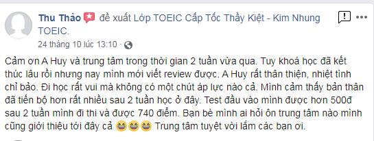 nơi luyện thi toiec cấp tốc đảm bảo đậu