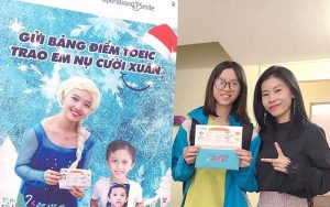 Học viên thi TOEIC đạt muc tiêu