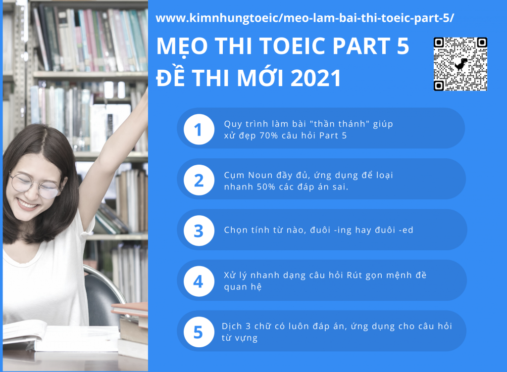 Mẹo làm bài thi TOEIC part 5