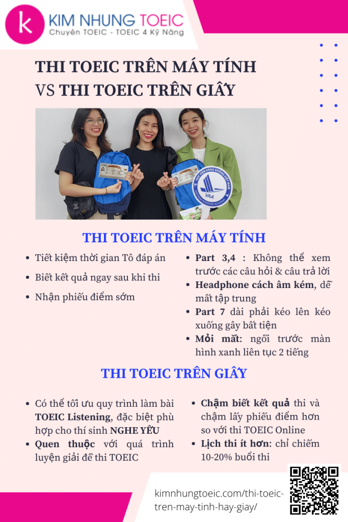 Thi TOEIC trên máy tính hay giấy