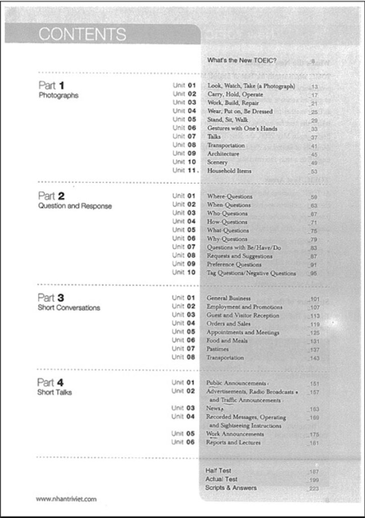 menu toeic icon basic lc ebook